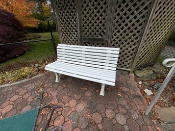 Outdoor All-Weather PVC Garden Bench