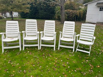 5 Multi-position Outdoor Arm Chairs