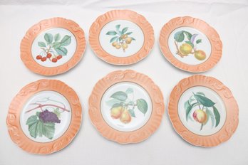 Hand Painted Fruit Plates By Mottahedeh
