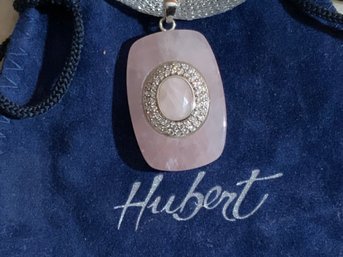 Hubert Pink Stone Necklace