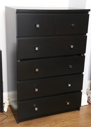 High Boy Dresser With Square Knobs
