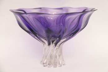 Studio Art Glass Bowl By Ed Branson