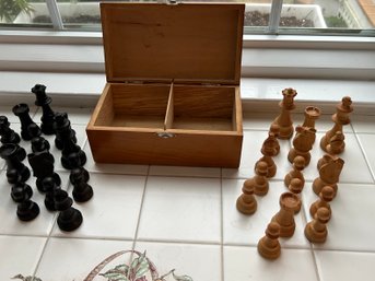 Vintage Wood Chess Set