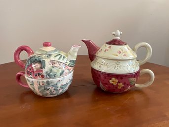 2 Tea For One Teapots And Cups Tracy Porter And Michal Sparks