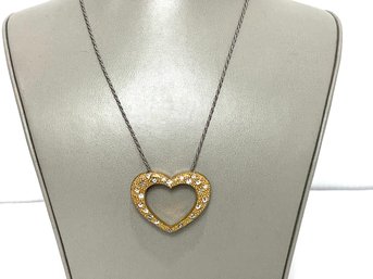 Brighton Tuscan Heart Reversible Heart Necklace