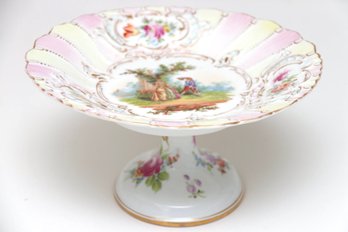 Porcelain Pedestal Dish Possibly Meissen