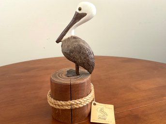 Handcrafted Wood Pelican