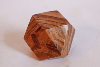 Large Geometric Stone Paperweight