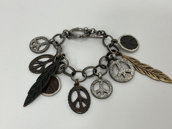 Lucky Brand Peace Toggle Bracelet