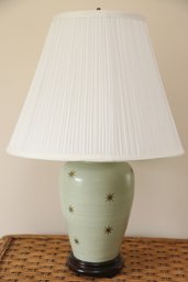 Chinese Ginger Jar Style Lamp With Star Motif