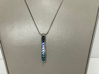 Brighton Blue Crystal Pendant Necklace
