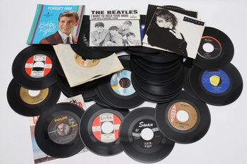 Collection Of Vintage 45s Vinyl Records