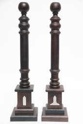 Pair Of Wooden Pillars