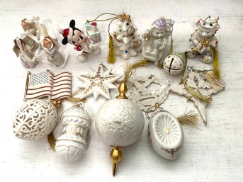 Various Lenox Christmas Ornaments