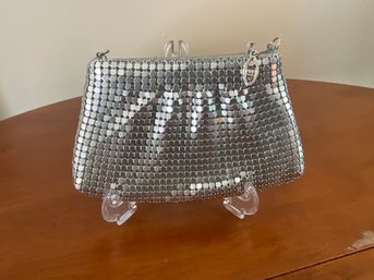 Y & S Small Silver Mesh Handbag