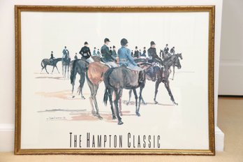 1992 Hampton Classic Framed Poster