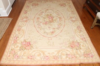 French Aubusson Hand Woven Rug