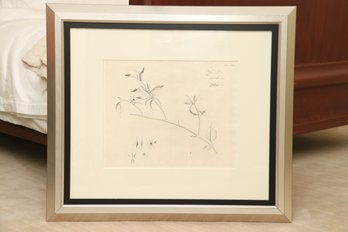 Botanical Print Silver Frame