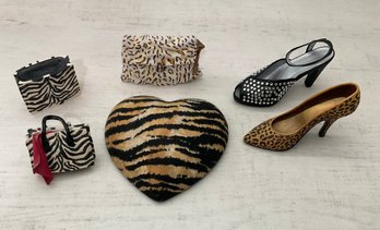Animal Print Mini Shoes And Bags