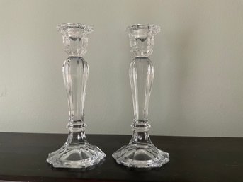 Pair Of Crystal Candlesticks