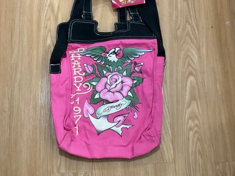 Ed Hardy Book Tote Bag New With Tags