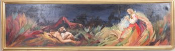 Sergei Polyakov (Russian, Born 1956) Large Painting On Canvas