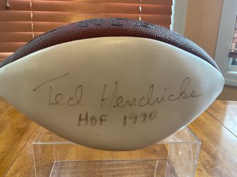 NFL Ted Hendricks HOF 1990 Autographed Football