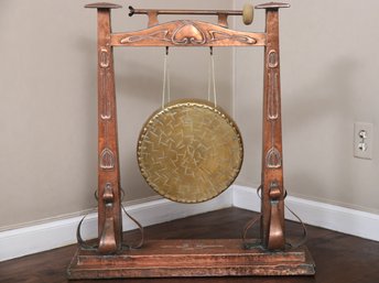 Burmese Copper & Brass Floor Standing Gong