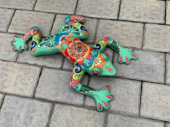 Talavera Pottery Ceramic Painted Frog