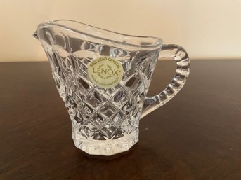 Lenox Small Crystal Creamer New With Label