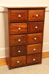 Farmhouse Apothecary 10 Drawer Cabinet