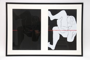 Scott Kilgour (Born 1960) Black And White Double Figural Pop Art