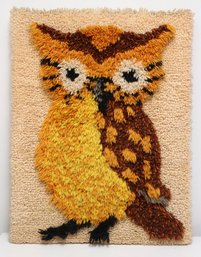 Vintage Latch Hook Owl Art