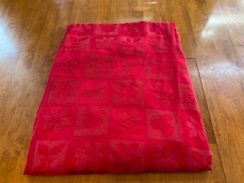 Red Holiday Tablecloth