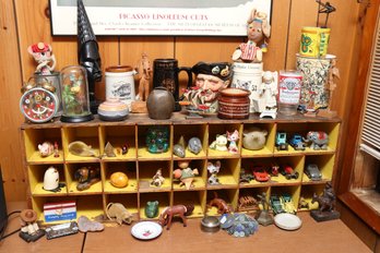 Awesome Vintage Figurine Collection With Shelf Included
