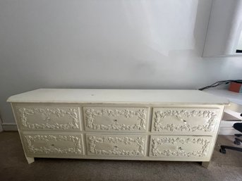 French Country White Painted Dresser