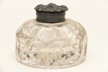 Fluted Glass Inkwell