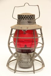 Dietz Red Glass Railroad Lantern