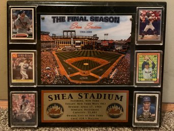 New York Mets The Final Season Plaque With Baseball Cards