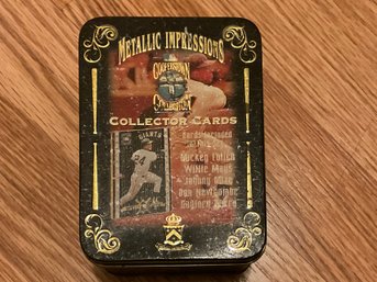 Magic Impressions Tin With Baseball Cards