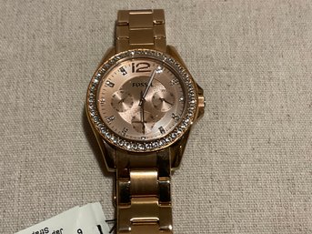 Fossil Goldtone Watch New With Tags