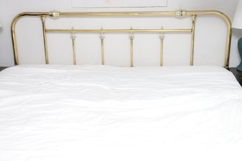 King Bed With Brass Headboard