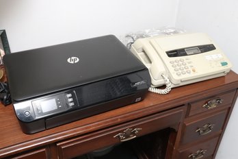 HP ENVY 4500 Printer & Accufax Fax Document Carrier KX-F550