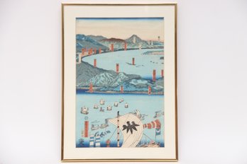 Sadahide Utagawa Japanese Woodblock On Paper
