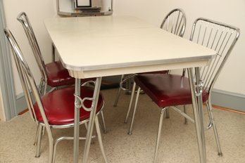 Mid Century Chrome Kitchen Table And Chairs