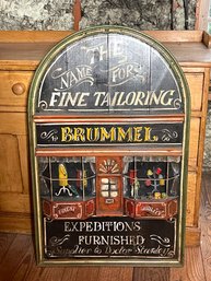 Brummel Fine Tailoring Wooden Sign