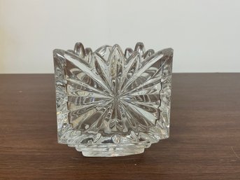 Vintage Lead Crystal Votive Tea Light Holder