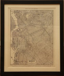 1937 Historical Map Of Brooklyn  New York City