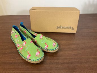 Johnnie B Flamingo Slip On Shoes Size 42 New In Box