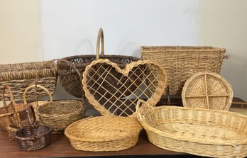 Basket Lot Various Shapes And Sizes